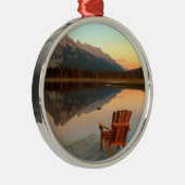 Die perfekte See-Verzierung Silbernes Ornament (Rechts)