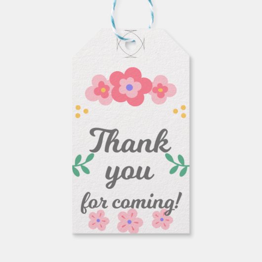 Die perfekte Touch: Danke Geschenkanhänger (Rückseite)