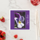 Die perfekte Viola-Blume Serviette (Beispiel)