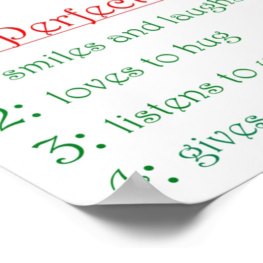 Die perfekten Man-Plakate Poster (Ecke)