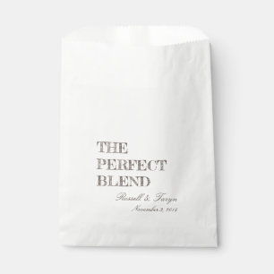 Die perfekten Mischungs-Kaffee-Bevorzugungen, Geschenktütchen