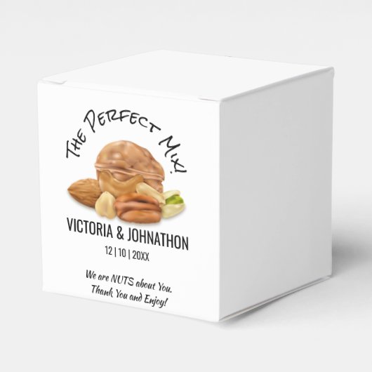 Die perfekten Mix-Nuts Vielen Dank für Ihre Hochze Geschenkschachtel (Vorderseite)