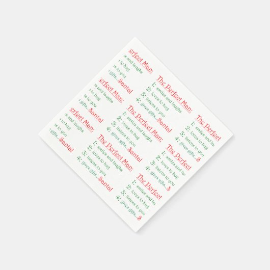 Die perfekten Papierservietten (Ecke)