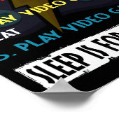 Die perfekten Videospiele für Gamer Poster (Ecke)