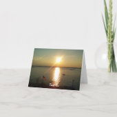 Die Perfektion des Lebens Dankeskarte (Vorderseite)