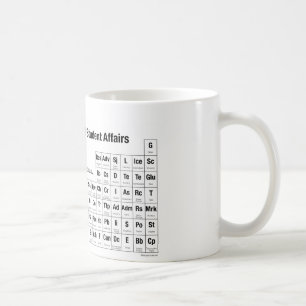 Die Periodensystem der Studienangelegenheiten Tass Kaffeetasse