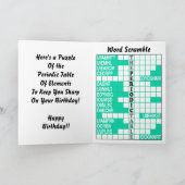 Die Periodensystem-Wort-Jagd Karte (Innenseite)