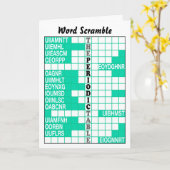 Die Periodensystem-Wort-Jagd Karte (Gelbe Blume)