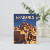 Die Perle der Wüste, Ghadames Libyen Postkarte (Stehend Vorderseite)