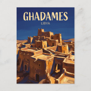 Die Perle der Wüste, Ghadames Libyen Postkarte