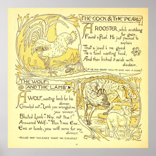 Die Perle und der Wolf und das Lamm Poster (Vorne)