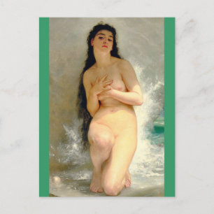 Die Perle von Bouguereau Postkarte