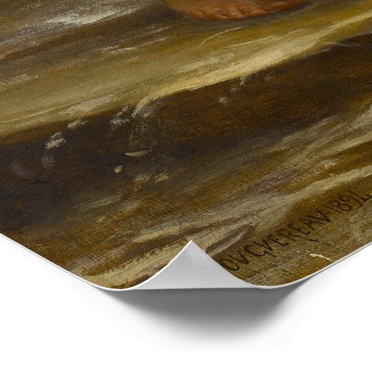 Die Perle von William-Adolphe Bouguereau Poster (Ecke)