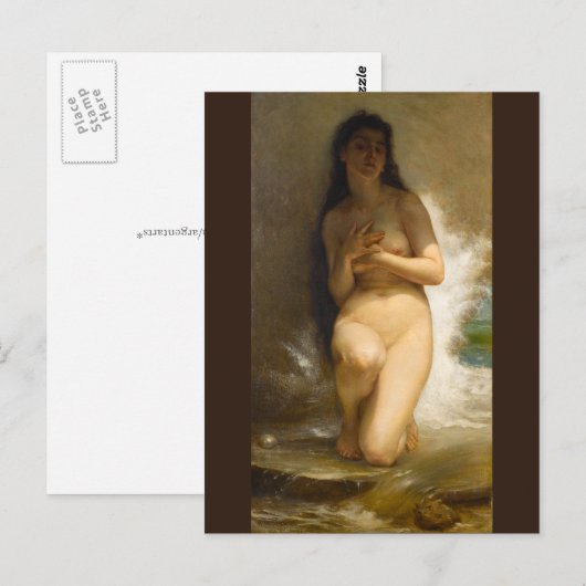 Die Perle von William-Adolphe Bouguereau Postkarte (Vorne/Hinten)