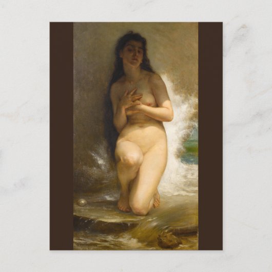 Die Perle von William-Adolphe Bouguereau Postkarte (Vorderseite)