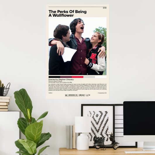 Die Perlen, die ein Wallflower sind Stephen Chbosk Poster (Heimbüro)