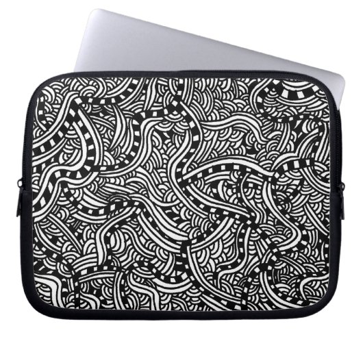 Die Perlen-Laptop-Hülse Laptopschutzhülle (Vorderseite)