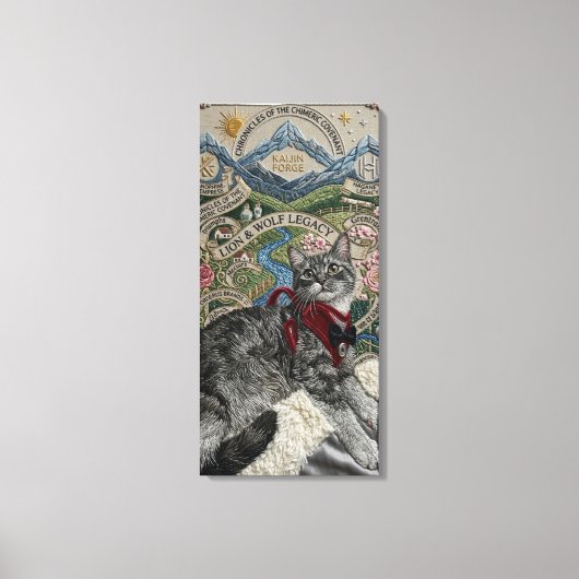 Die Perserkatze Leinwanddruck (Vorderseite)