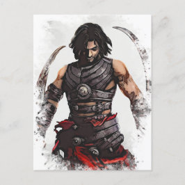 Die persische Kriegerprinz Fantasy Art Postkarte