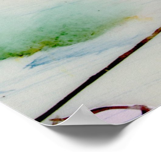 Die persischen Polo-Spieler Poster (Ecke)