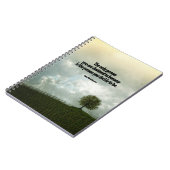 Die Person, die Sie sich entscheiden, motivierend Notizblock (Linke Seite)