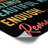 Die Person hinter mir, die Sie Problem Selbst-Lieb Poster (Ecke)