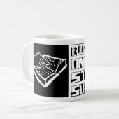 Die Person mit Sehstörungen unterrichtend, Kaffeetasse (Vorderseite Links)