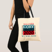 Die personalisierte Abstimmung Cory Booker-2020 Tragetasche (Vorderseite (Produkt))