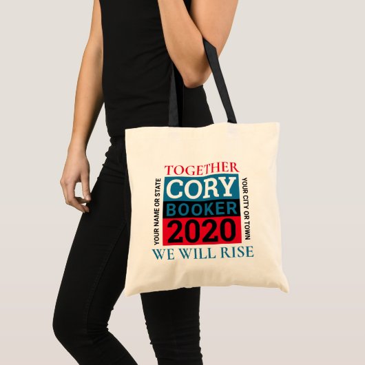Die personalisierte Abstimmung Cory Booker-2020 Tragetasche (Vorderseite (Produkt))