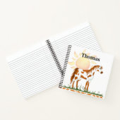 Die Personalisierte amerikanische Spirale des Kind Notizblock (Innenseite)