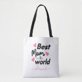 Die personalisierte beste Mama in der Welt Tasche (Vorderseite)