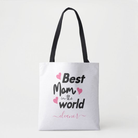 Die personalisierte beste Mama in der Welt Tasche (Vorderseite)