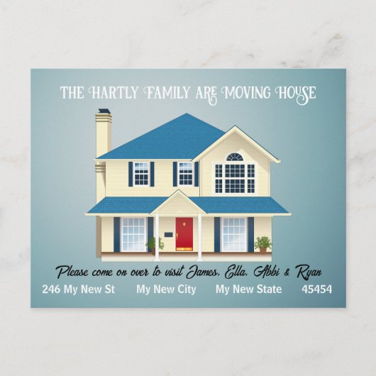 Die Personalisierte Bewegerkarte, einfach - sauber Postkarte (Vorderseite)