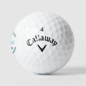 'Die Personalisierte blaue Monografie der Welt Golfball (Logo)