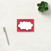 Die Personalisierte Denkblase des Lehrers Post-it Klebezettel (Büro)