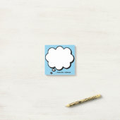 Die Personalisierte Denkblase des Lehrers Post-it Klebezettel (Auf Schreibtisch)