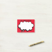 Die Personalisierte Denkblase des Lehrers Post-it  Klebezettel (Auf Schreibtisch)