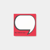 Die Personalisierte Denkblase des Lehrers Post-it Klebezettel (Vorderseite)