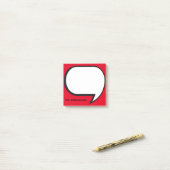 Die Personalisierte Denkblase des Lehrers Post-it Klebezettel (Auf Schreibtisch)