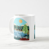 Die personalisierte JW-Konvention erklärt die gute Kaffeetasse (Vorderseite Links)