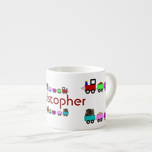 Die personalisierte KindChoo Choo Tasse des (Vorderseite Rechts)
