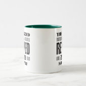 Die personalisierte Legislaturperiode der Polizei Zweifarbige Tasse (Mittel)