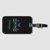 Die personalisierte Lotusblüte Gepäckanhänger (Vorderseite (Horizontal))