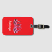 Die personalisierte Lotusblüte Gepäckanhänger (Vorderseite (Horizontal))
