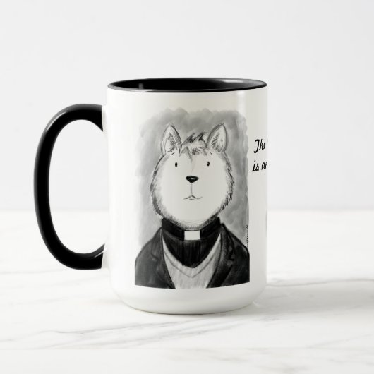 Die personalisierte niedliche Katze des Ministers Tasse (Links)