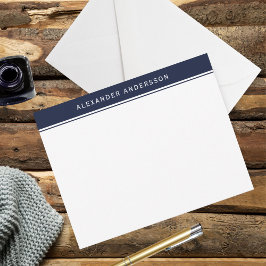 Die Personalisierte Note Card des modernen Blue Me Mitteilungskarte