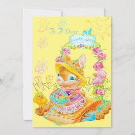 Die Personalisierte Osterkarte einer Enkelin. Dankeskarte