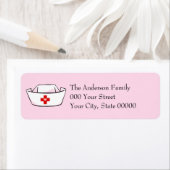 Die Personalisierte rosa Rücksendeadresse der Kran (Insitu)