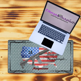 Die personalisierte US-Flagge AR15 darf nicht verl Schreibtischunterlage