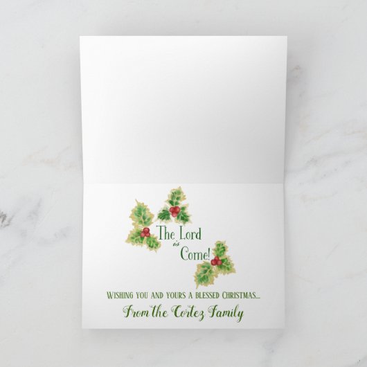 Die Personalisierte Weihnachtskarte der Welt Einladung (Innenseite)